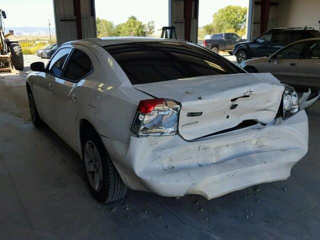 2B3KA43D09H575947 - 2009 DODGE CHARGER WHITE photo 3