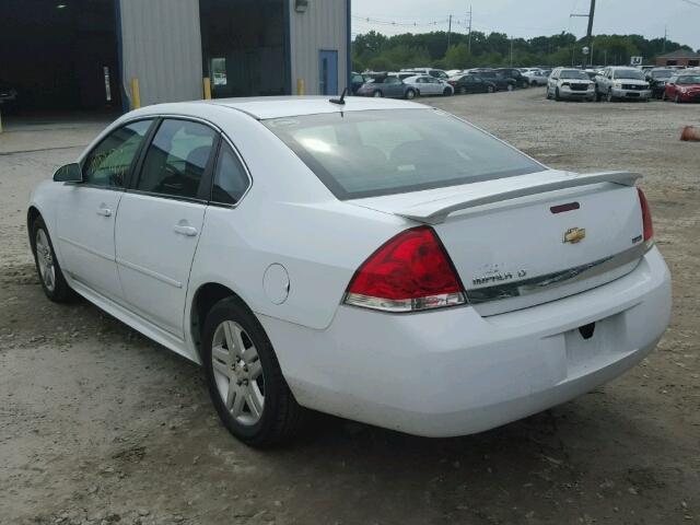 2G1WG5EKXB1160951 - 2011 CHEVROLET IMPALA LT WHITE photo 3