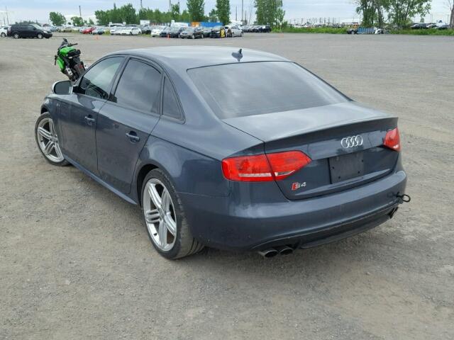 WAUHGCFL3BA006449 - 2011 AUDI S4 PREMIUM GRAY photo 3