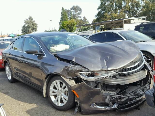 1C3CCCAB2FN747489 - 2015 CHRYSLER 200 LIMITE GRAY photo 1