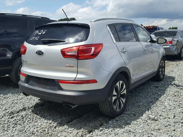 KNDPC3A62C7224103 - 2012 KIA SPORTAGE S SILVER photo 4