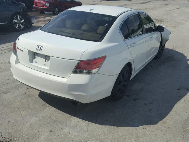 1HGCP26858A089962 - 2008 HONDA ACCORD EXL WHITE photo 4