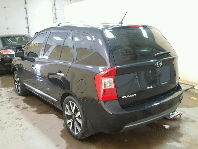 KNAHH8C86C7405154 - 2012 KIA RONDO BLACK photo 3