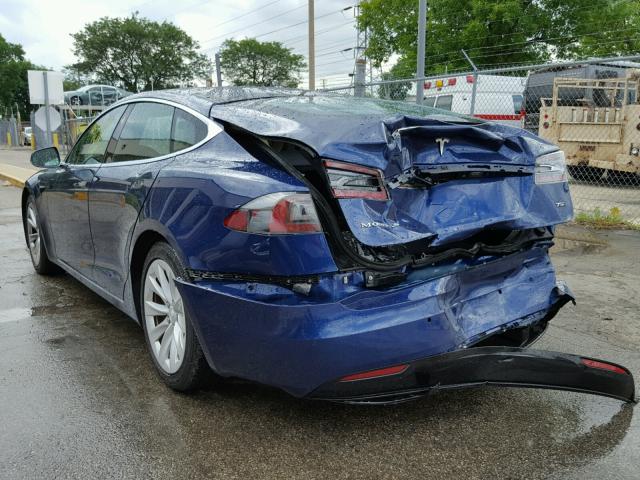 5YJSA1E26HF181768 - 2017 TESLA MODEL S Mavi foto 3