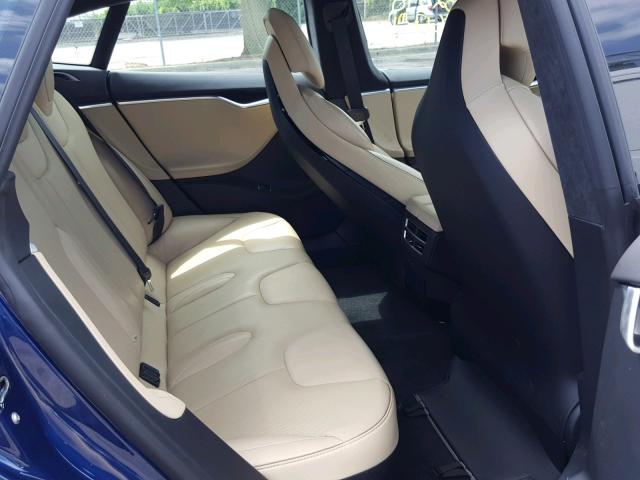 5YJSA1E26HF181768 - 2017 TESLA MODEL S BLUE photo 6