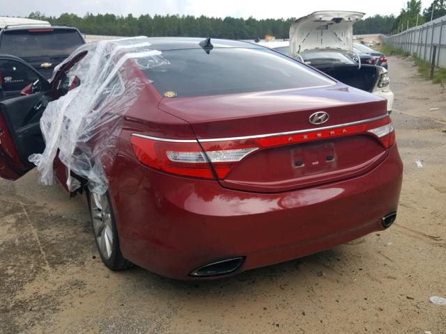 KMHFH4JG4DA260788 - 2013 HYUNDAI AZERA GLS RED photo 3