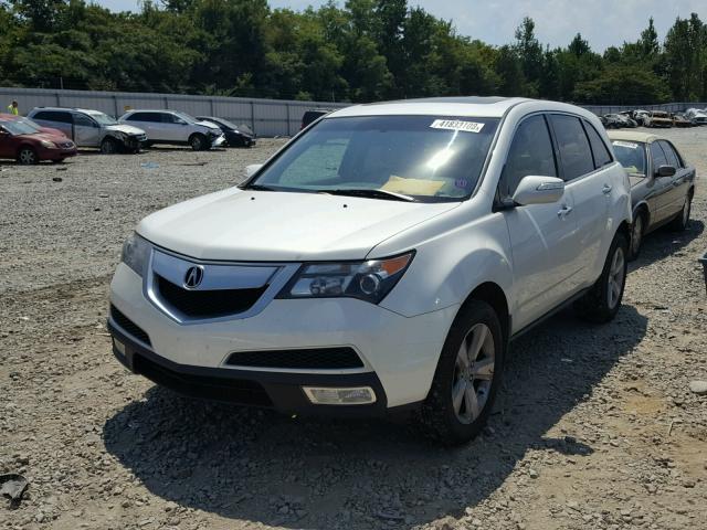 2HNYD2H20BH502332 - 2011 ACURA MDX WHITE photo 2