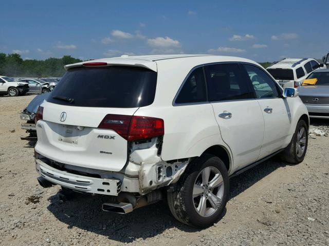 2HNYD2H20BH502332 - 2011 ACURA MDX WHITE photo 4