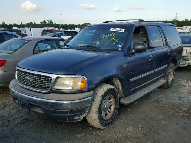 1FMRU15W42LA49598 - 2002 FORD EXPEDITION BLUE photo 2