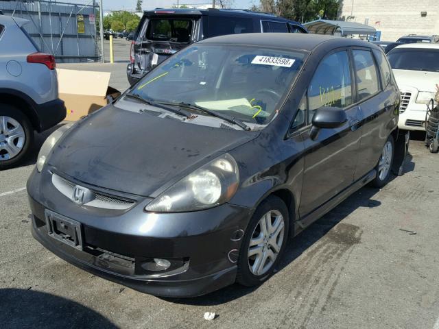 JHMGD38697S054634 - 2007 HONDA FIT S 黑色 照片 2