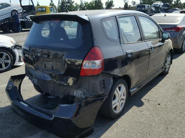JHMGD38697S054634 - 2007 HONDA FIT S 黑色 照片 4