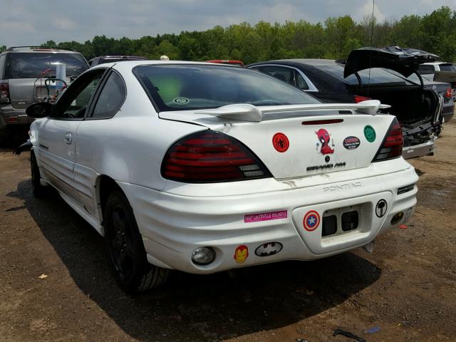 1G2NF12E72C184619 - 2002 PONTIAC GRAND AM S WHITE photo 3