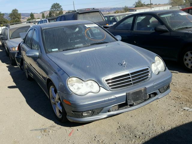 WDBRF40J85A747027 - 2005 MERCEDES-BENZ C 230K SPO BLUE photo 1