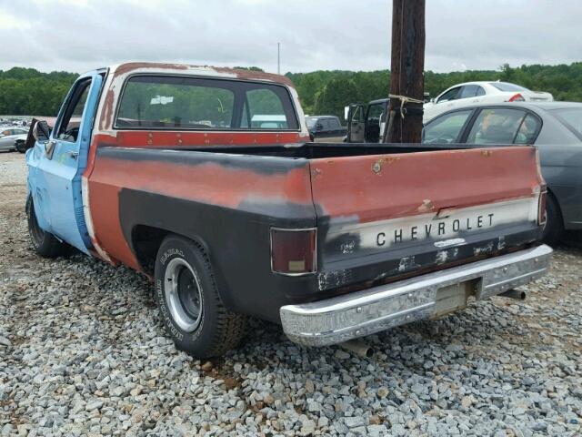 CCL148F447891 - 1978 CHEVROLET C-10 BLUE photo 3