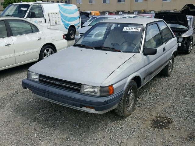 JT2EL32G2H0093052 - 1987 TOYOTA TERCEL DEL SILVER photo 2