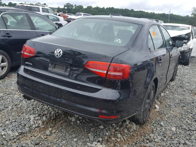 3VW2K7AJ6FM221642 - 2015 VOLKSWAGEN JETTA BASE Սև լուսանկար 4
