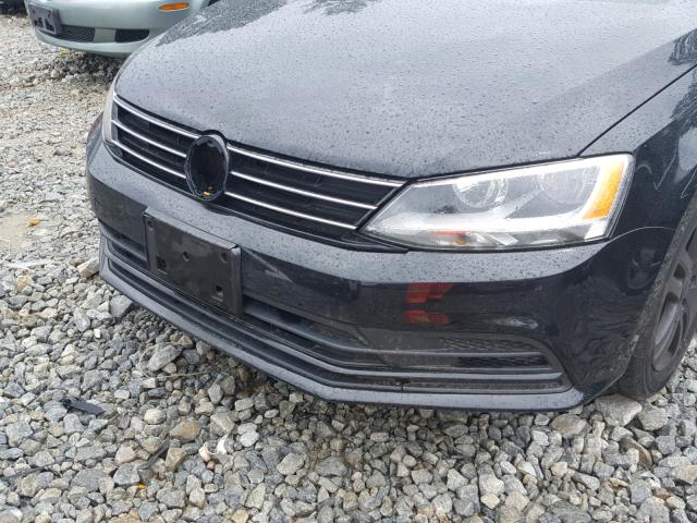 3VW2K7AJ6FM221642 - 2015 VOLKSWAGEN JETTA BASE Սև լուսանկար 9