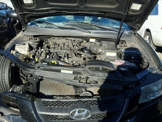 5NPEU46F36H147776 - 2006 HYUNDAI SONATA GLS BLACK photo 7