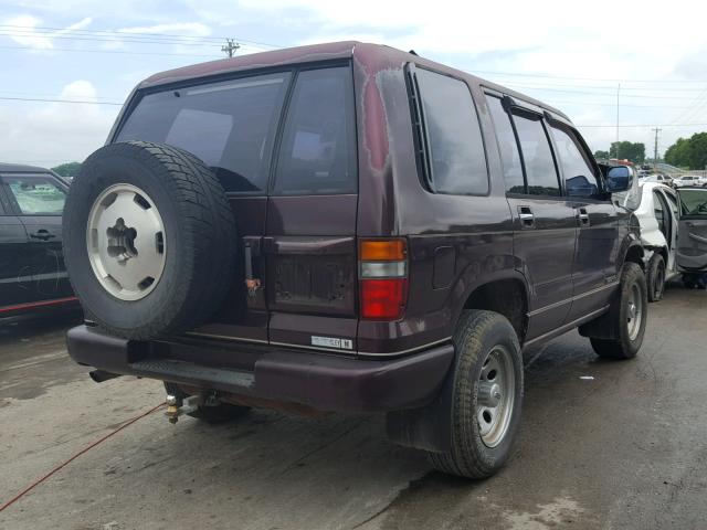 JACDH58V4R7909658 - 1994 ISUZU TROOPER S MAROON photo 4