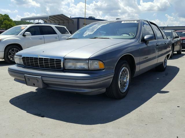 1G1BN53E5NR126865 - 1992 CHEVROLET CAPRICE CL 灰色 照片 2