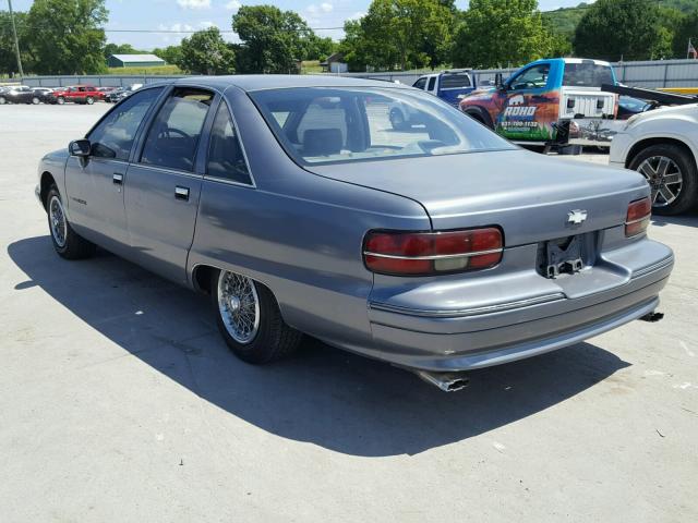 1G1BN53E5NR126865 - 1992 CHEVROLET CAPRICE CL 灰色 照片 3