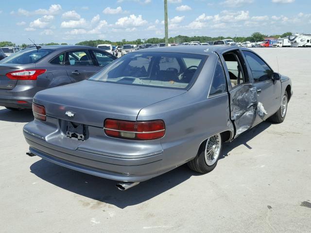 1G1BN53E5NR126865 - 1992 CHEVROLET CAPRICE CL GRAY photo 4