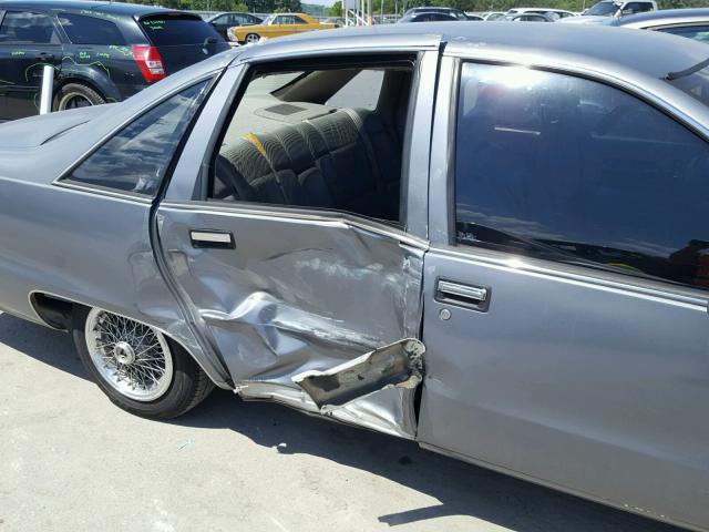 1G1BN53E5NR126865 - 1992 CHEVROLET CAPRICE CL 灰色 照片 9