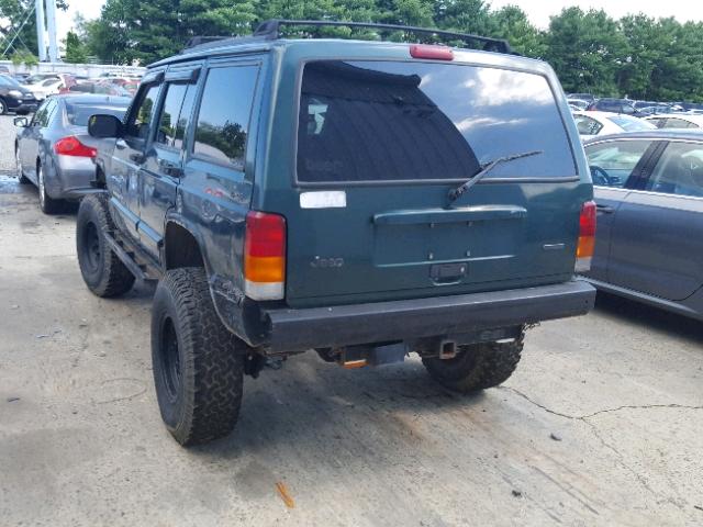 1J4FF58S9YL225985 - 2000 JEEP CHEROKEE C GREEN photo 3