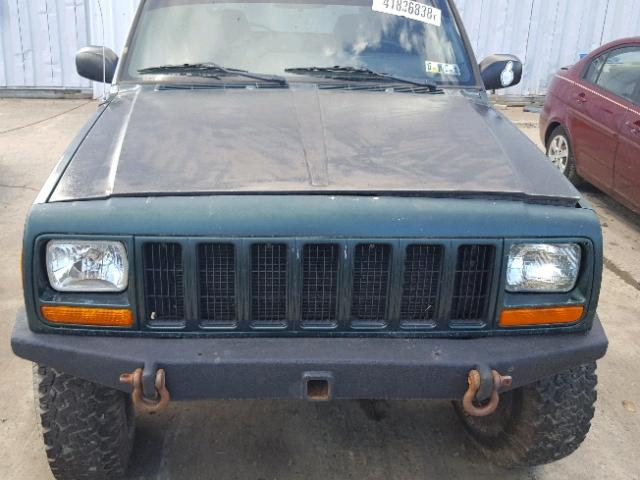 1J4FF58S9YL225985 - 2000 JEEP CHEROKEE C GREEN photo 7