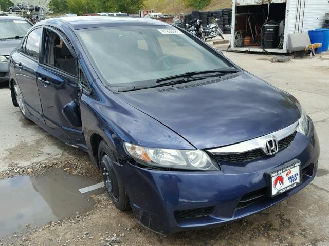 2HGFA1F50AH549809 - 2010 HONDA CIVIC LX BLUE photo 1