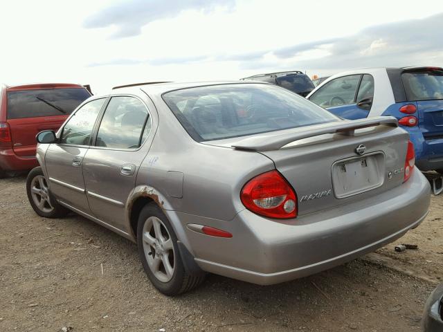 JN1CA31A91T304059 - 2001 NISSAN MAXIMA GRAY photo 3