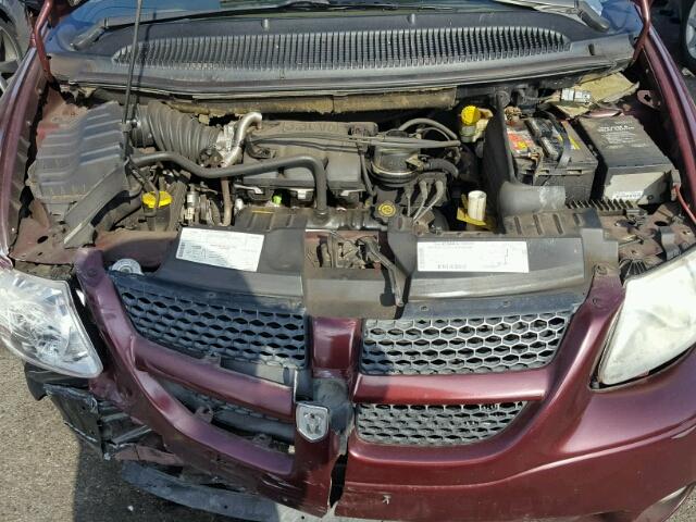 2B8GP44G71R153955 - 2001 DODGE GRAND CARA BURGUNDY photo 7