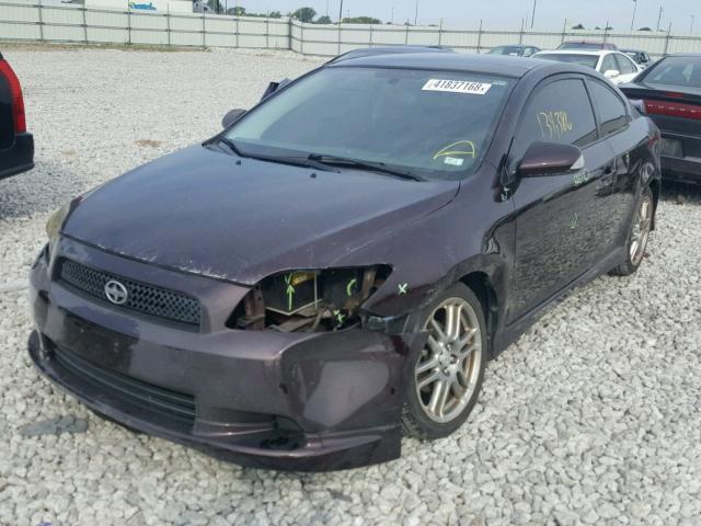 JTKDE167280220998 - 2008 TOYOTA SCION TC 紫色 照片 2