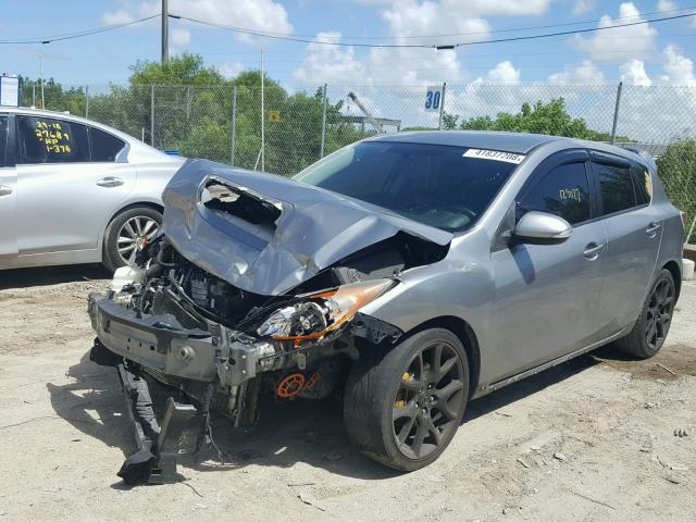 JM1BL1H35A1343838 - 2010 MAZDA SPEED 3 GRAY photo 2