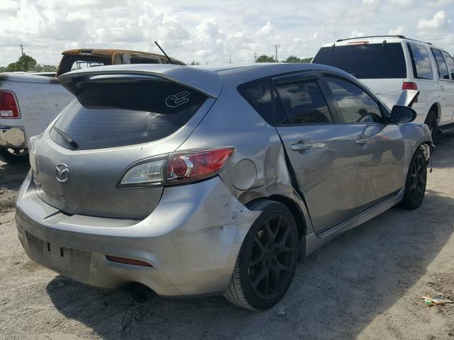 JM1BL1H35A1343838 - 2010 MAZDA SPEED 3 GRAY photo 4