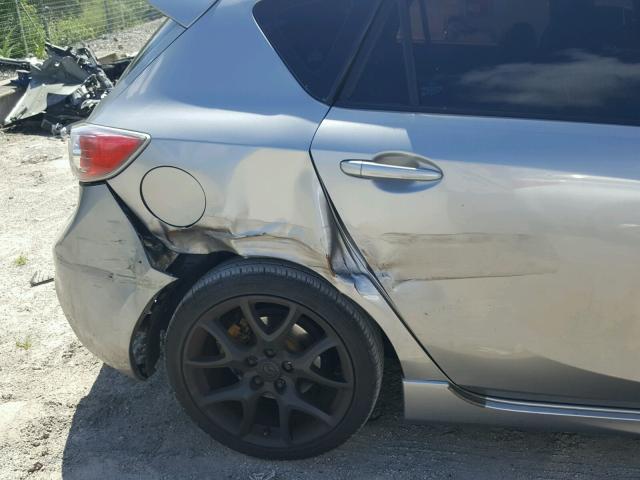 JM1BL1H35A1343838 - 2010 MAZDA SPEED 3 GRAY photo 9