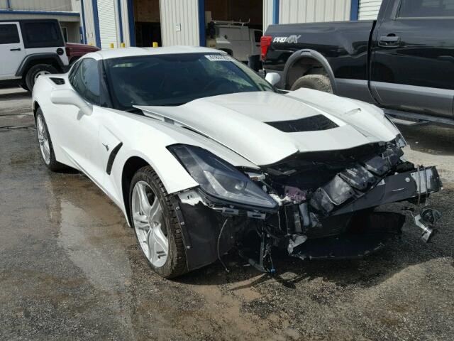 1G1YA2D76H5111081 - 2017 CHEVROLET CORVETTE S WHITE photo 1