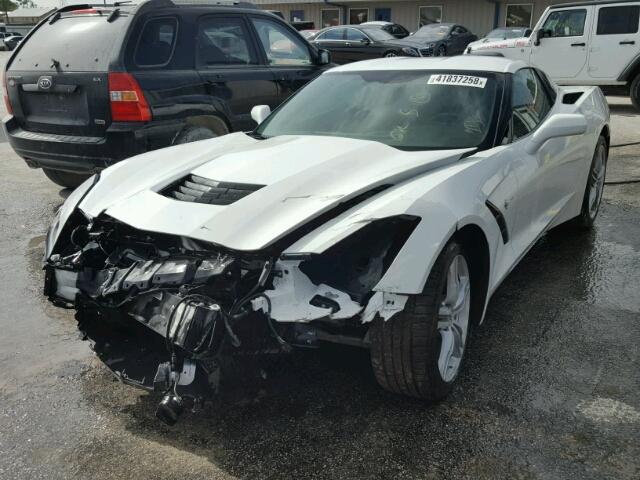 1G1YA2D76H5111081 - 2017 CHEVROLET CORVETTE S WHITE photo 2