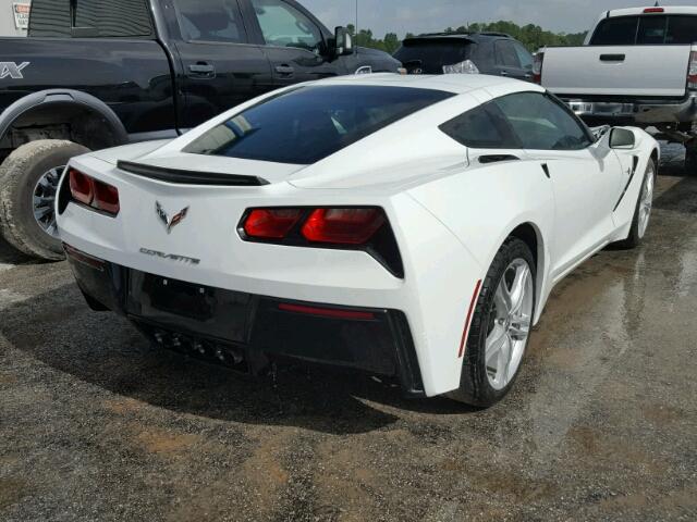 1G1YA2D76H5111081 - 2017 CHEVROLET CORVETTE S WHITE photo 4