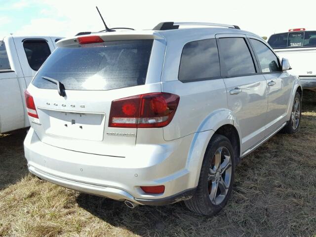 3C4PDCGG1ET277306 - 2014 DODGE JOURNEY SILVER photo 4