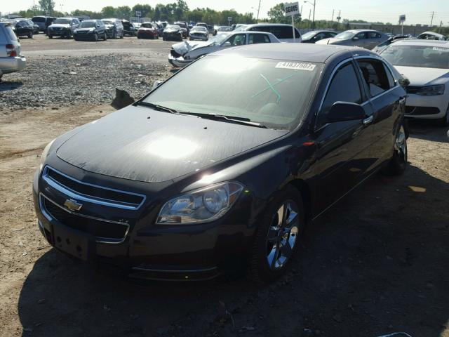 1G1ZC5EB8AF159460 - 2010 CHEVROLET MALIBU BLACK photo 2