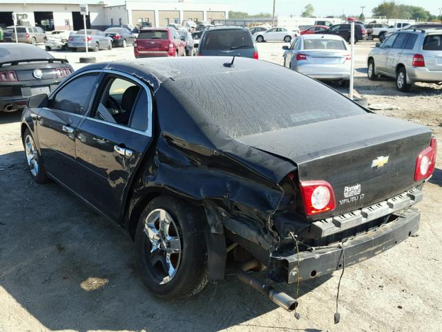 1G1ZC5EB8AF159460 - 2010 CHEVROLET MALIBU BLACK photo 3