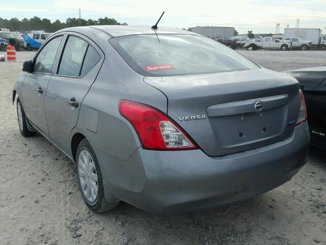 3N1CN7AP4CL943831 - 2012 NISSAN VERSA SILVER photo 3