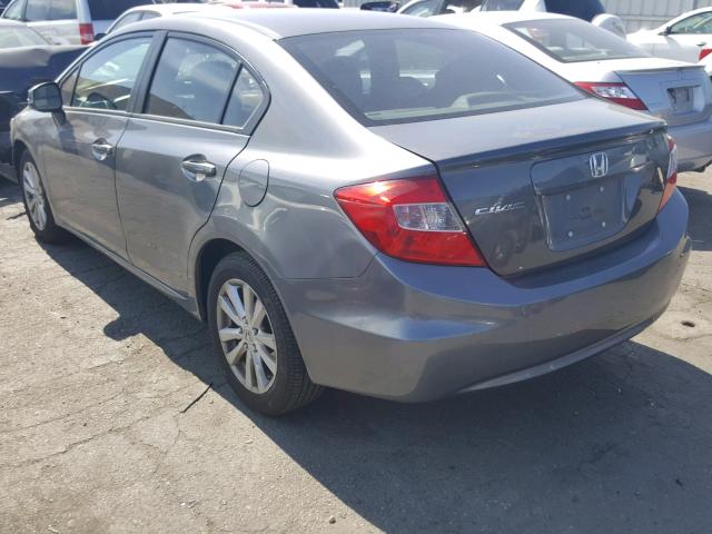 2HGFB2F9XCH507348 - 2012 HONDA CIVIC EXL 灰色 照片 3