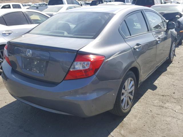 2HGFB2F9XCH507348 - 2012 HONDA CIVIC EXL 灰色 照片 4