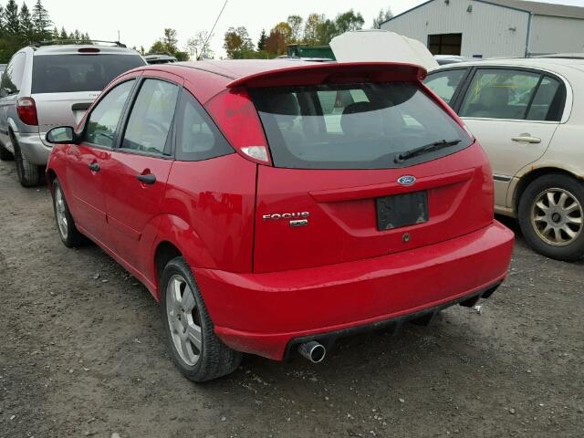 1FAHP37N47W285350 - 2007 FORD FOCUS ZX5 RED photo 3