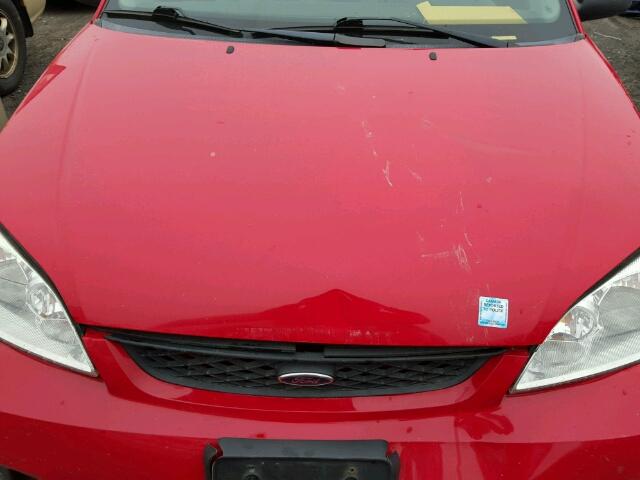 1FAHP37N47W285350 - 2007 FORD FOCUS ZX5 RED photo 7