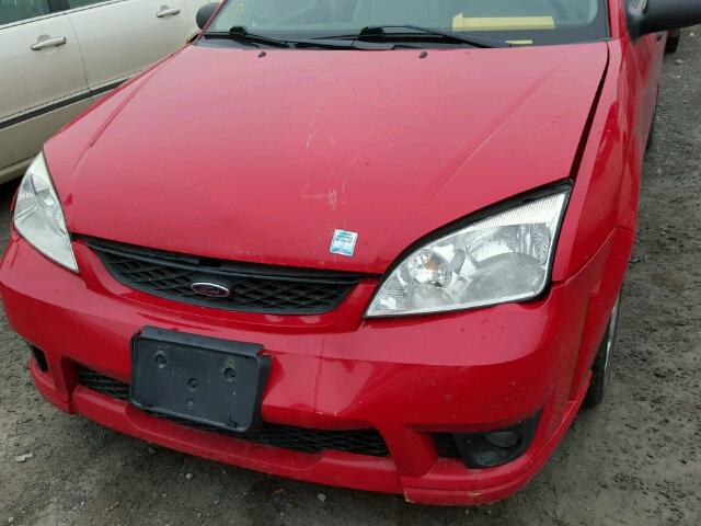 1FAHP37N47W285350 - 2007 FORD FOCUS ZX5 RED photo 9