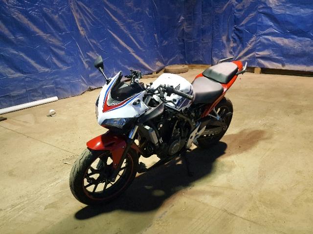 MLHPC446XE5102246 - 2014 HONDA CBR500 R WHITE photo 2