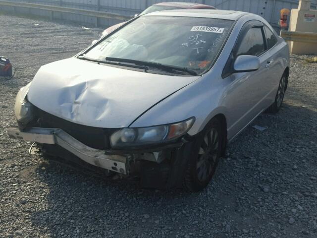 2HGFG12899H522957 - 2009 HONDA CIVIC SILVER photo 2